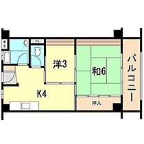 兵庫県神戸市中央区野崎通６丁目（賃貸マンション2K・4階・35.72㎡） その2