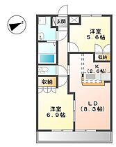 オパール・サン・セリテ 103 ｜ 茨城県日立市金沢町４丁目24-23（賃貸アパート2LDK・1階・54.00㎡） その2