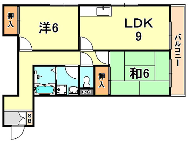 兵庫県神戸市垂水区霞ヶ丘３丁目(賃貸マンション2LDK・2階・55.24㎡)の写真 その2