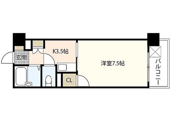 広島県広島市西区庚午北2丁目(賃貸マンション1K・5階・21.87㎡)の写真 その2