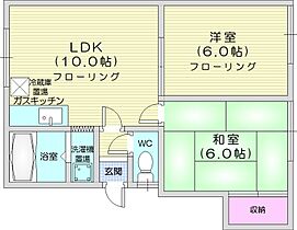 北海道札幌市東区北四十四条東2丁目（賃貸アパート2LDK・2階・43.50㎡） その2