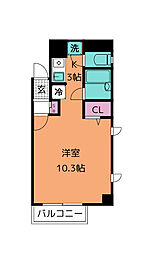 小菅木町ビル 1Kの間取図画像
