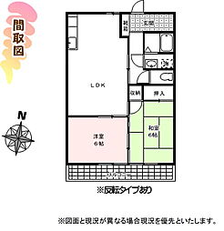 間取図画像 2DK