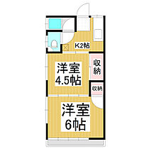 コーポマリン  ｜ 長野県長野市大字西長野西長野町（賃貸アパート2K・1階・29.00㎡） その2