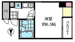 レオパード浅草 1Kの間取図画像