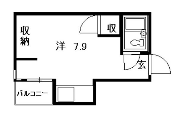 広島県広島市東区牛田中1丁目(賃貸マンション1R・4階・16.50㎡)の写真 その2