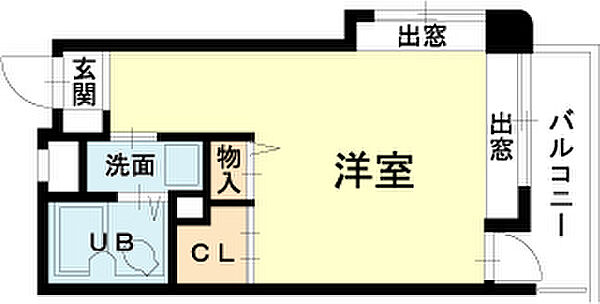 加古川尾上ヤングパレス 305｜兵庫県加古川市尾上町今福(賃貸マンション1R・3階・25.58㎡)の写真 その2