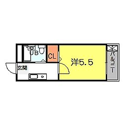 間取図画像 1K