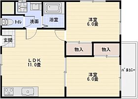 サイドテール高井田  ｜ 大阪府柏原市大字高井田（賃貸マンション2LDK・1階・48.00㎡） その2