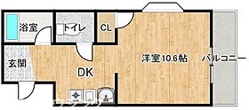 サンヴィレッジ山城 2B ｜ 徳島県徳島市山城西4丁目（賃貸マンション1DK・2階・29.71㎡） その2