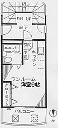 ヒルボローニャ ワンルームの間取図画像