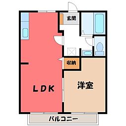 グランドール 1LDKの間取図画像