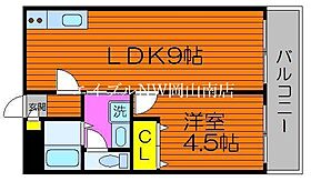 岡山県岡山市南区平福1丁目（賃貸アパート1LDK・3階・46.20㎡） その2