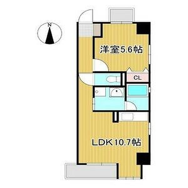 愛知県名古屋市守山区四軒家１丁目(賃貸マンション1LDK・2階・41.10㎡)の写真 その2