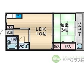 大阪府茨木市玉櫛1丁目（賃貸マンション1LDK・3階・36.45㎡） その2