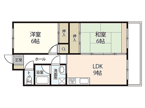 広島県広島市西区己斐西町(賃貸マンション2LDK・1階・56.20㎡)の写真 その2