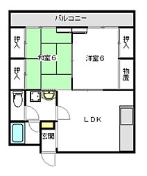 メゾン・ソレイ 2LDKの間取図画像