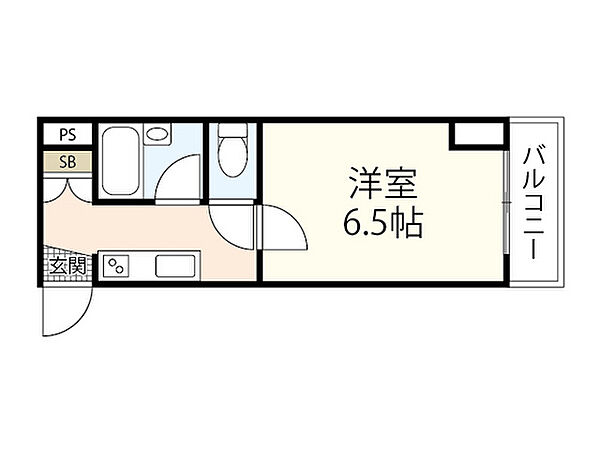 Fビル井口 ｜広島県広島市西区井口4丁目(賃貸マンション1K・5階・17.33㎡)の写真 その2