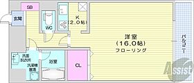 北海道札幌市中央区南八条西6丁目（賃貸マンション1K・6階・48.49㎡） その2