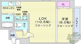 北海道札幌市中央区南一条西11丁目（賃貸マンション1LDK・8階・33.52㎡） その2