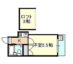 岡山県岡山市北区鹿田本町（賃貸アパート1K・1階・15.60㎡） その2