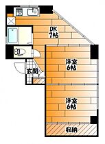 広島県広島市中区西白島町（賃貸マンション2DK・3階・38.00㎡） その2