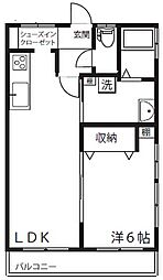 ネクサス加美平 1LDKの間取図画像