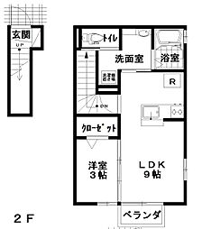 メゾンド・大町A 1LDKの間取図画像