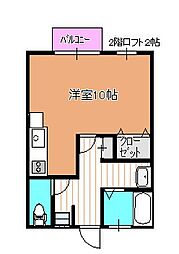 グランシャリオG ワンルームの間取図画像