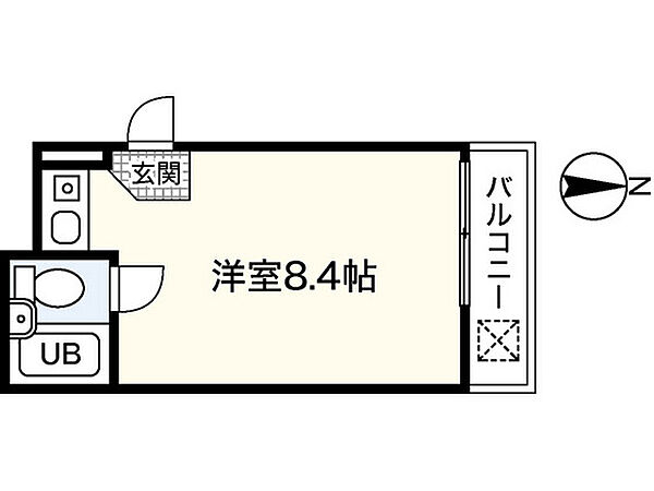 広島県広島市南区皆実町6丁目(賃貸マンション1R・4階・16.50㎡)の写真 その2