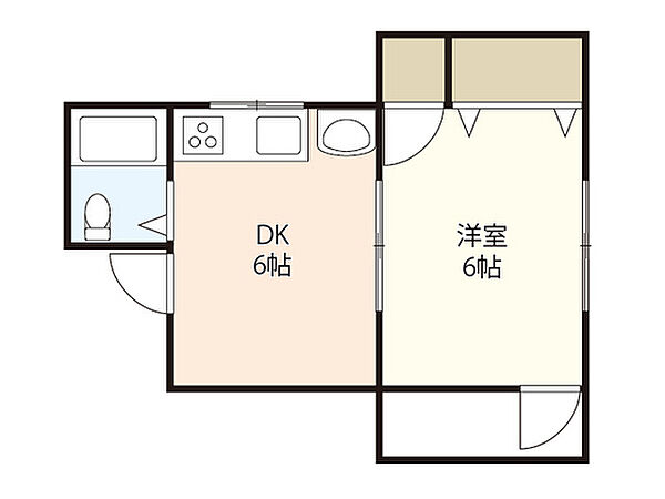 広島県広島市中区千田町3丁目(賃貸マンション1DK・4階・24.00㎡)の写真 その2