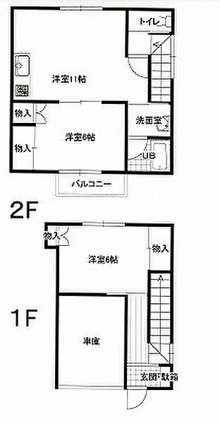 スウィート長沼 201号室｜秋田県秋田市東通３丁目(賃貸アパート2LDK・2階・45.13㎡)の写真 その2