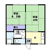 パナハイツいしい 3 ｜ 鳥取県米子市三本松３丁目1-11（賃貸アパート2K・2階・20.06㎡） その2