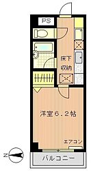ラ・メゾンオギクボ 1Kの間取図画像