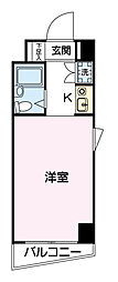 マイステージ世田谷若林 ワンルームの間取図画像