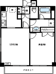 藤和シティコープ自由が丘 1LDKの間取図画像