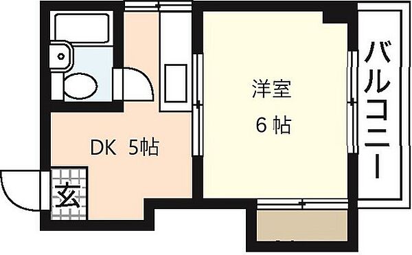 第3原田ビル ｜広島県広島市中区白島九軒町(賃貸マンション1DK・4階・22.00㎡)の写真 その2