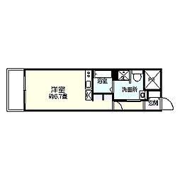 シティハイツ鶴見 ワンルームの間取図画像