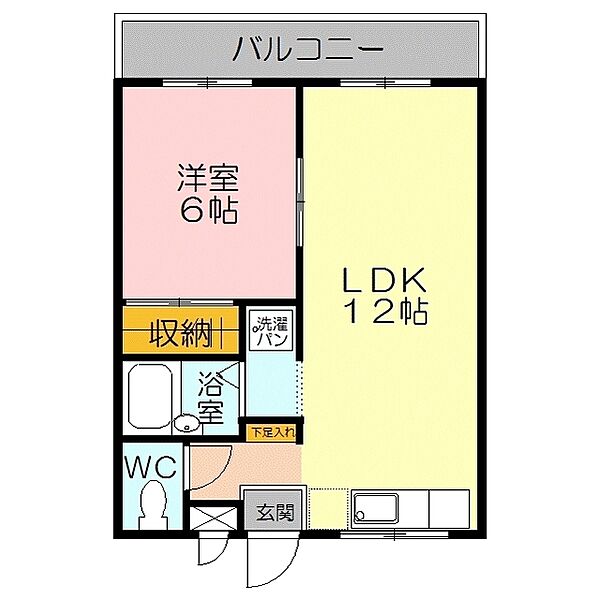 レックハウス　ナガトウ　Ａ棟 203｜鳥取県米子市両三柳(賃貸アパート1LDK・2階・39.74㎡)の写真 その2