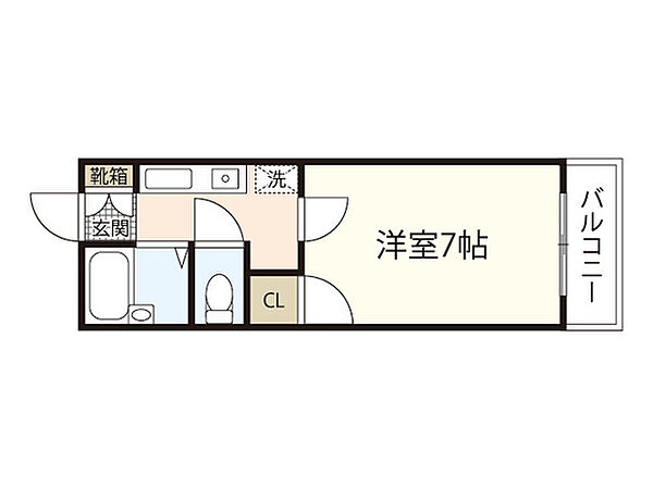 レジデンス西木 ｜広島県広島市安佐南区八木3丁目(賃貸マンション1K・3階・21.10㎡)の写真 その2