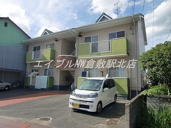 岡山県倉敷市西中新田(賃貸アパート2DK・2階・43.00㎡)の写真 その1