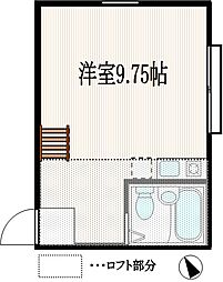 グリーンハウス ワンルームの間取図画像