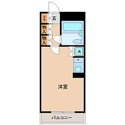ダイアパレスステーションプラザ五橋 ワンルームの間取図画像