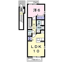 山口県宇部市大字妻崎開作554-1（賃貸アパート1LDK・2階・44.90㎡） その2