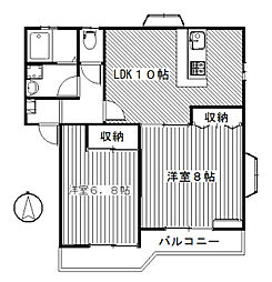 フェニックス3 2LDKの間取図画像