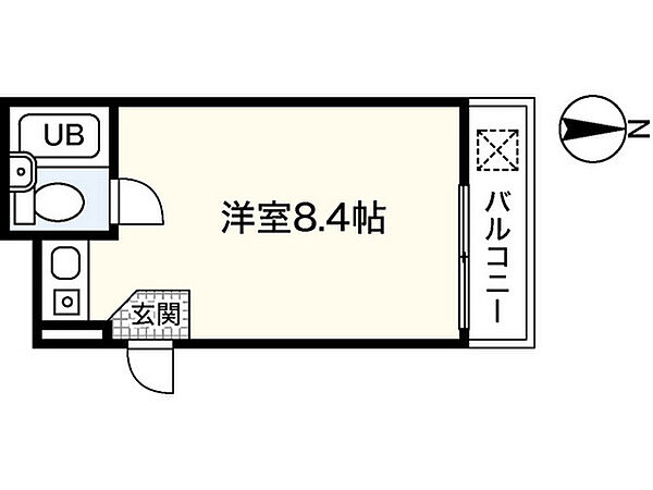 広島県広島市南区皆実町6丁目(賃貸マンション1R・5階・16.50㎡)の写真 その2