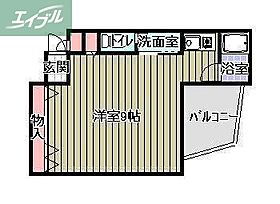 CALME栄町  ｜ 岡山県岡山市北区表町2丁目（賃貸マンション1R・2階・25.60㎡） その2