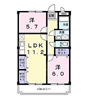 大県マンションII  ｜ 大阪府柏原市大県３丁目（賃貸マンション2LDK・3階・55.10㎡） その2