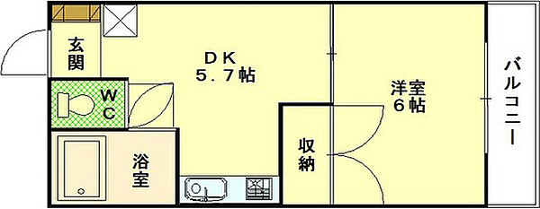 メゾンドール白島 ｜広島県広島市中区白島九軒町(賃貸マンション1DK・3階・27.00㎡)の写真 その2