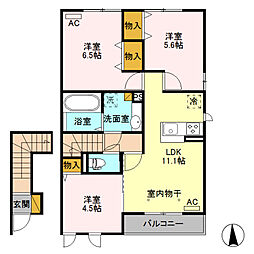 ヘルシーホームthe5th 3LDKの間取図画像